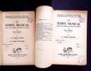 Le temps musical. Essai d'une esth&eacute;tique nouvelle de la musique. I - LA Forme Sonore et la Forme Rythmique. II - La forme musicale. . Brelet (Gis&egrave;le)