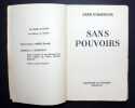 Sans Pouvoirs.. Giraudoux (Jean)