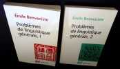 Probl&egrave;mes de linguistique g&eacute;n&eacute;rale , 1 et 2. . Benveniste (Emile)