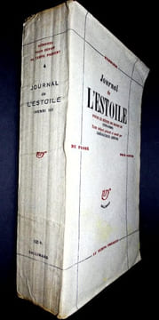 Journal de l'Estoile. Pour le règne de Henri III (1574-1589).. Estoile ( Pierre de L' ) Lefèvre (Louis-Raymond)