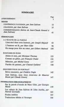 Rencontres avec Jean Sulivan. . Sulivan (Jean) - Gilet (Marc) - Recan (Maurice) (...)