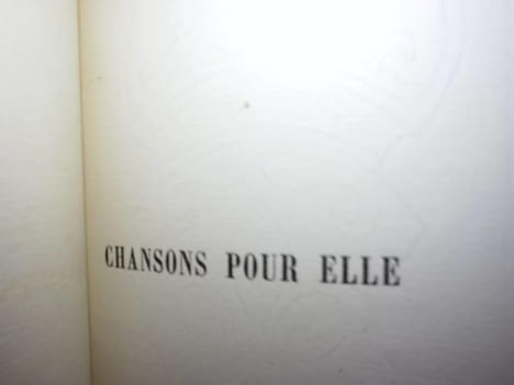 Chansons pour elle. . Verlaine (Paul)