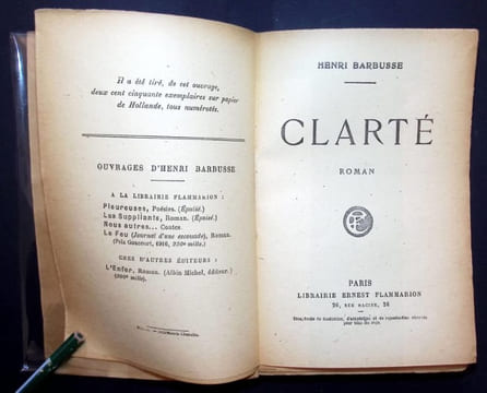 Clarté. Barbusse (Henri)