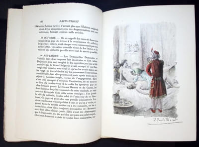 Mémoires secrêts. Pour servir à l'histoire des lettres en france  . Edition illustrée par Paul-Emile Bécat. 