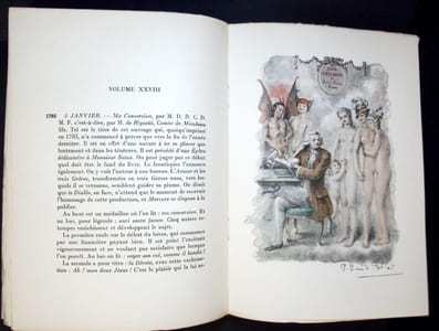 Mémoires secrêts. Pour servir à l'histoire des lettres en france . Edition illustrée par Paul-Emile Bécat.