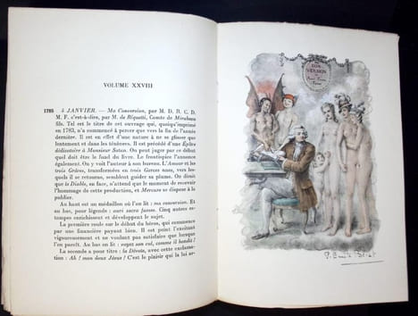 Mémoires secrêts. Pour servir à l'histoire des lettres en france  . Edition illustrée par Paul-Emile Bécat. .   BACHAUMONT (Louis Petit de) -  [BECAT ...