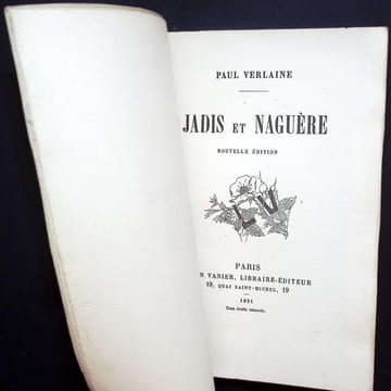 Jadis et naguère. Nouvelle édition. . Verlaine (Paul)