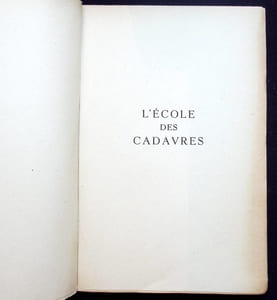 L'école des cadavres.