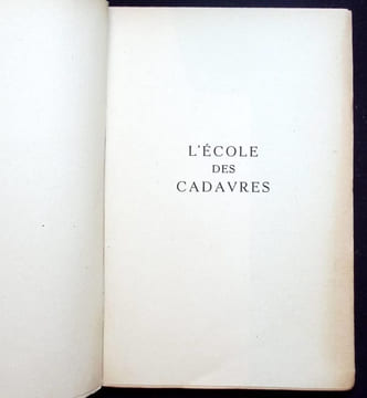 L'école des cadavres.. Céline (Louis-Ferdinand)