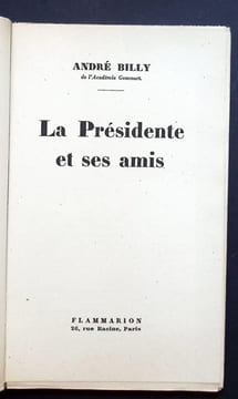 La présidente et ses amis. . Billy (André)