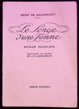 Le songe d'une femme. Roman Familier. Gravures au burin de Jean-Émile Laboureur.. Gourmont ( Rémy de )