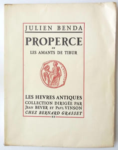 Properce ou les Amants de Tibur. 
