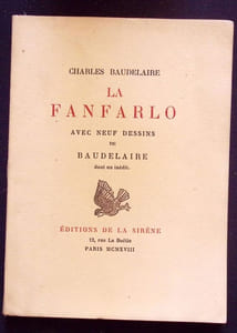 La Fanfarlo. Avec neuf dessins de baudelaire dont un inédit.