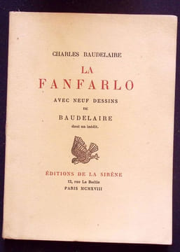 La Fanfarlo. Avec neuf dessins de baudelaire dont un inédit.. Baudelaire (Charles)