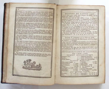 Almanach de la ville de Lyon pour l'Année 1768. 
