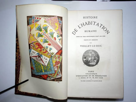 Histoire de l'habitation humaine. Textes et dessins de Violet-Le-Duc. . Violet-Le-Duc