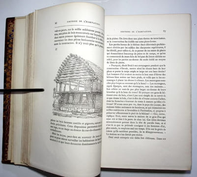 Histoire de l'habitation humaine. Textes et dessins de Violet-Le-Duc. . Violet-Le-Duc