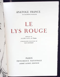 Le lys rouge.