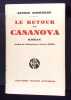 Le retour de Casanova.. Schnitzler (Arthur)
