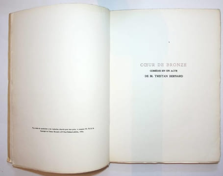 Coeur de Bronze, "Cur de bronze", comédie en un acte.Une leçon de Monsieur Fleurant.. Bernard (Tristan ) -  Labiche (Paul-Rabier) - Renaucourt ( Henri ...