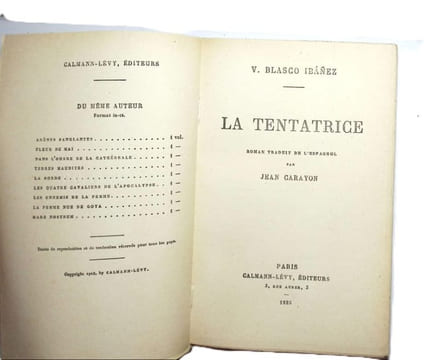 La tentatrice. Traduction de Jean Carayon. . banez ( Blasco )