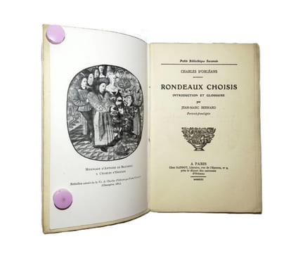 Rondeaux Choisis.. Bernard (Jean-Marc) - Orléans (Charles d')