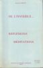 De l'invisible, r&eacute;flexions, m&eacute;ditations.. Demoiny Suzanne