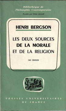 Les deux sources de la morale et de la religion. . BERGSON Henri