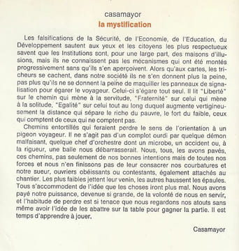 La Mystification.. casamayor