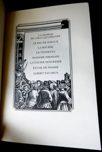 La comédie Humaine - La Maison Du Chat-qui-pelote Le bal de Sceaux - La bourse - La Vendetta - Madame Firmiani - La Fausse maîtresse - Étude de femme - Albert Savarus.