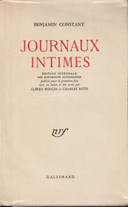 Journaux intimes. Édition intégrale des manuscrits autographes publiée pour la première fois avec un index et des notes par Alfred Roulin et Charles Roth.  