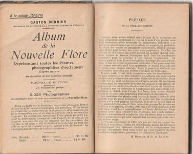Nouvelle Flore pour la détermination facile des plantes sans mots techniques 213 figures.