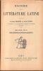 Histoire de la litt&eacute;rature Latine. Jeanroy A  Puech A.