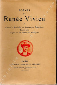 Poèmes De Renée Vivien Etudes et Préludes -Cendres Et Poussières- Evocations -Sapho-La Vénus Des Aveugles