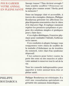 Pour garder votre animal en bonne santé. 
