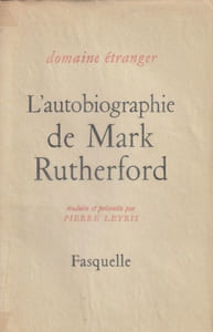 L'Autobiographie De Mark Rutherford