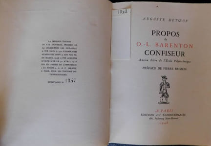 Propos de O.L. Barenton CONFISEUR