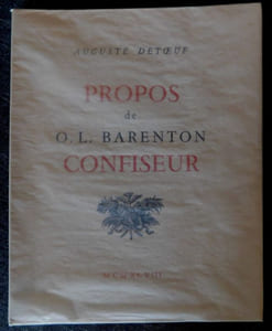 Propos de O.L. Barenton CONFISEUR