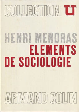 Éléments de Sociologie. Mendras  Henri