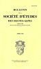 Bulletin de la soci&eacute;t&eacute; des hautes Alpes - ANNEE 1995-96. Chauvet  Pierre  Pons Paul.