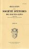 Bulletin de la soci&eacute;t&eacute; des hautes Alpes - ANNEE 1997. Chauvet  Pierre  Pons Paul