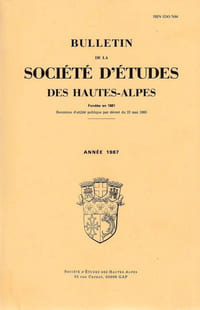 Bulletin de la société des hautes Alpes - ANNEE 1987