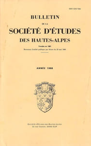 Bulletin de la société des hautes Alpes - ANNEE 1988