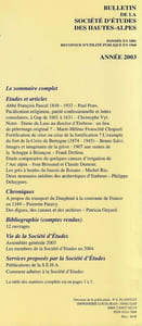 Bulletin de la société des hautes Alpes - ANNEE 2003