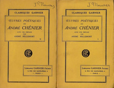 uvres Poétique d'André Chénier.
