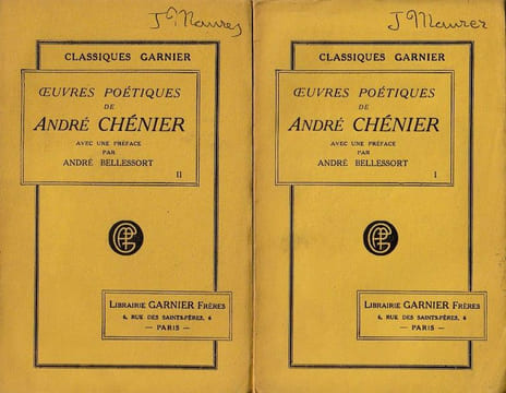 uvres Poétique d'André Chénier.. Bellesort André