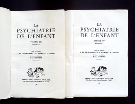 La Psychiatrie de l'enfant. Volume 3 FASCICULE 1 & volume 4, Fascicule 1 - Études eléctroencéphalographiques dans les psychoses et les démences de ...