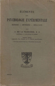 Eléments de Psychologie expérimentale -  Notions, méthodes, résultats.