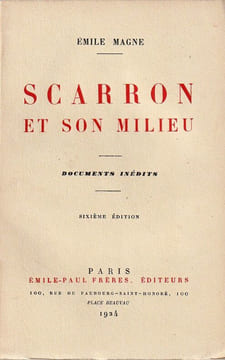 Scarron et son milieu. . Magne Émile