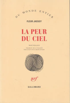 La peur du ciel. Jaeggy Fleur